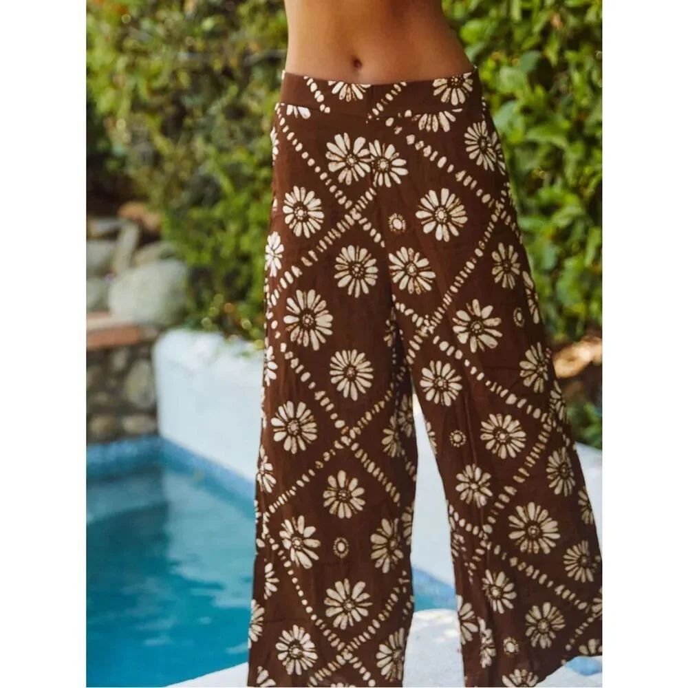 CITRINE JOJO PANTS VINTAGE FLORAL Brown S